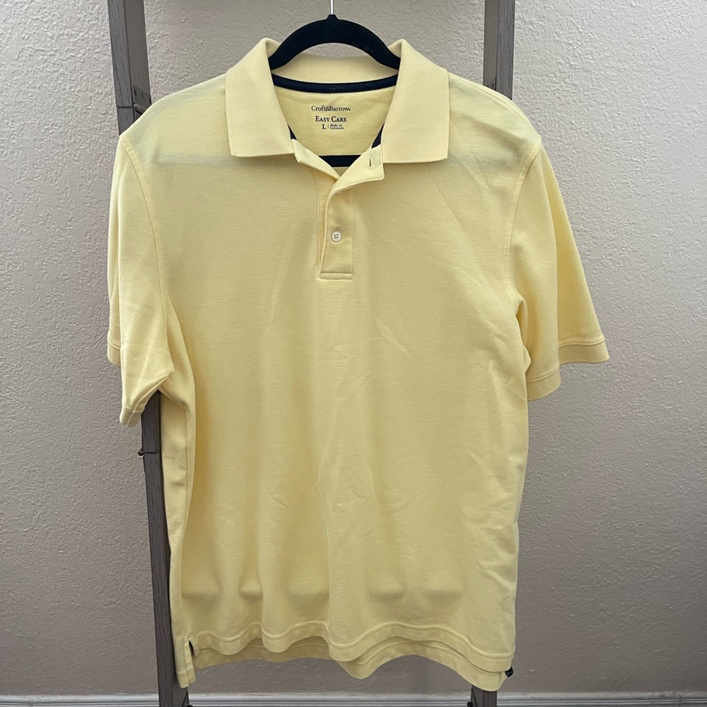 Croft & Barrow Yellow Polo Shirt